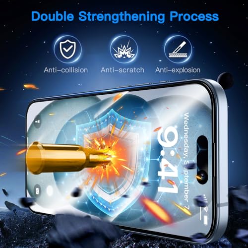 Uyiton Anti-Blue Light for iPhone 15 Screen Protector
